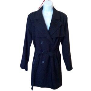 Short Black Trench coat Size 12